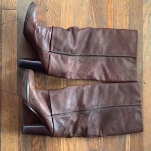 Knee leather boot Size 37.5 Women